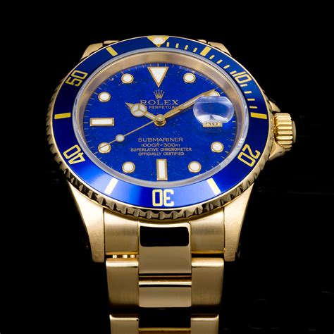 rolex submariner oro e blu|rolex submariner 126613lb for sale.